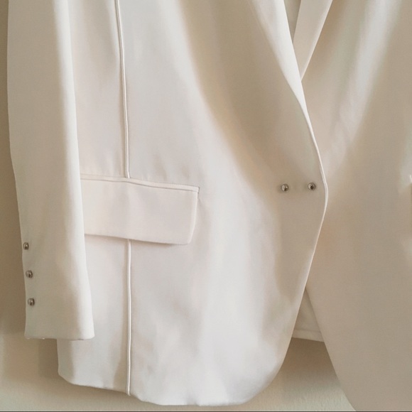 NWT KLS Kimora Lee Simmons Silk Ivory Blazer $1500 - Picture 7 of 8